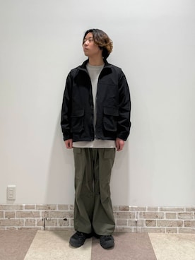 「春のジャケットスタイル」｜「アイテム（ブルゾン）」を使った、yuukiさん（メンズ・164cm）の春コーディネート