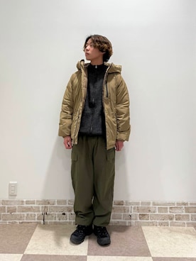 「ITEMS URBANRESEARCH（アイテムズ アーバンリサーチ）のマシンウォシャブルマシュマロドライバーズニット（カーディガン/ボレロ）」を使った、yuukiさん（メンズ・164cm）の冬コーディネート