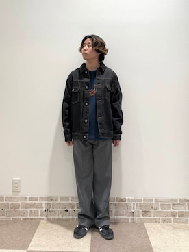 「春のジャケットスタイル」｜「アイテム（デニムジャケット）」を使った、yuukiさん（メンズ・164cm）の春コーディネート