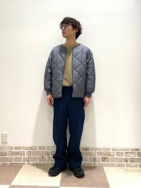 「アイテム（ノーカラージャケット）」を使った、yuukiさん（メンズ・164cm）の秋コーディネート