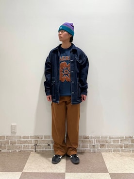 「春のジャケットスタイル」｜「アイテム（その他アウター）」を使った、yuukiさん（メンズ・164cm）の冬コーディネート