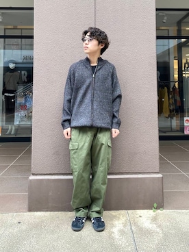 「ITEMS URBANRESEARCH（アイテムズ アーバンリサーチ）のマシンウォシャブルマシュマロドライバーズニット（カーディガン/ボレロ）」を使った、yuukiさん（メンズ・164cm）の秋コーディネート