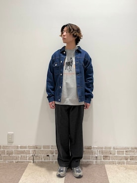 「春のジャケットスタイル」｜「アイテム（デニムジャケット）」を使った、yuukiさん（メンズ・164cm）の冬コーディネート