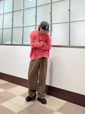 「アイテム（スウェット）」を使った、yuukiさん（メンズ・163cm）の秋コーディネート