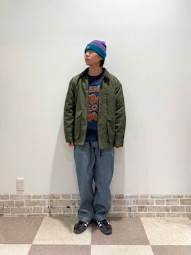 「春のジャケットスタイル」｜「アイテム（その他アウター）」を使った、yuukiさん（メンズ・164cm）の冬コーディネート