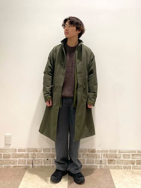 「アイテム（モッズコート）」を使った、yuukiさん（メンズ・164cm）の秋コーディネート