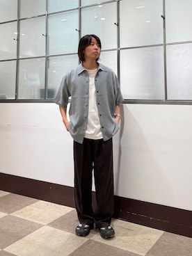 「ITEMS URBANRESEARCH（アイテムズ アーバンリサーチ）のアイテム（Tシャツ/カットソー）」を使った、yuukiさん（メンズ・164cm）の夏コーディネート