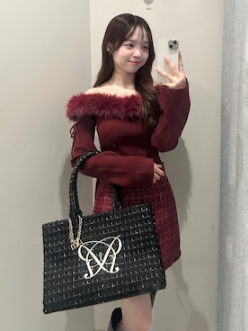 「アイテム（トートバッグ）」を使った、Yu.さん（レディース・150cm）の秋コーディネート