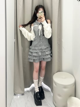 「OLIVE des OLIVE（オリーブデオリーブ）のアイテム」を使った、Yu.さん（レディース・150cm）の春コーディネート