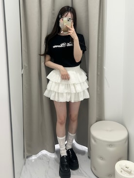 「OLIVE des OLIVE（オリーブデオリーブ）のアイテム」を使った、Yu.さん（レディース・150cm）の春コーディネート