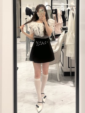 「OLIVE des OLIVE（オリーブデオリーブ）のアイテム」を使った、Yu.さん（レディース・150cm）の春コーディネート