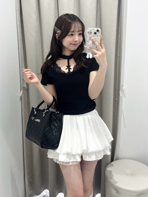 Belle Charme】Balloon Lace Mini Skirt（スカート）｜OLIVE des OLIVE