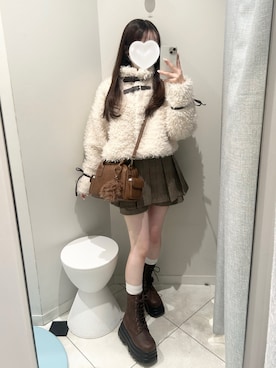 「アイテム（ブルゾン）」を使った、Yu.さん（レディース・150cm）の秋コーディネート