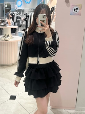 「アイテム（ジャージ）」を使った、Yu.さん（レディース・150cm）の夏コーディネート