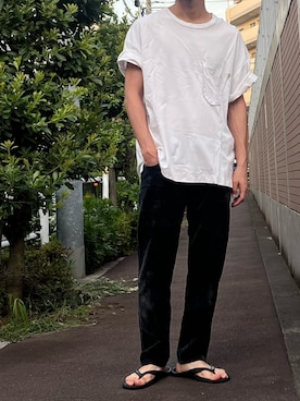 「アイテム（トップス）」を使った、Takaさん（メンズ・171cm・20代）の夏コーディネート