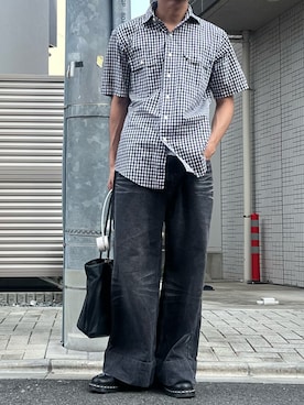 「Dr. Martens（ドクターマーチン）のアイテム」を使った、Takaさん（メンズ・171cm）の夏コーディネート