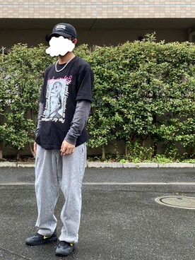 「JERZEES（ジャージーズ）のアイテム（Tシャツ/カットソー）」を使った、Takaさん（メンズ・171cm）の秋コーディネート