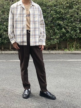 「ASTRONOMY（アストロノミー）のアイテム（テーラードジャケット）」を使った、Takaさん（メンズ・171cm）の秋コーディネート