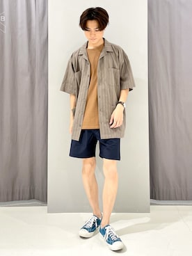 「CRAFT STANDARD BOUTIQUE（クラフトスタンダードブティック）のアイテム（その他パンツ）」を使った、_kaitoさん（メンズ・168cm）の夏コーディネート