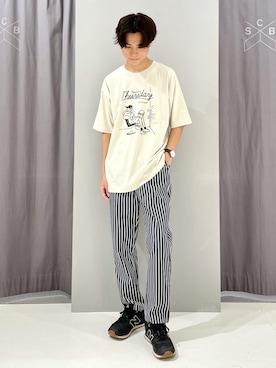 「SEVENDAYS=SUNDAY（セブンデイズサンデイ）のアイテム（トップス）」を使った、_kaitoさん（メンズ・168cm）の夏コーディネート