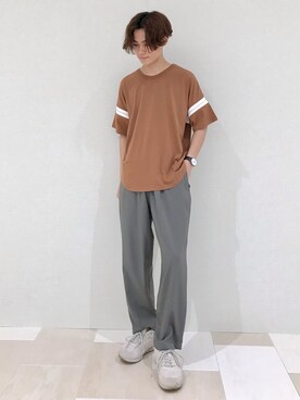 「リブ　」｜_kaitoさん（メンズ・168cm）の夏コーディネート