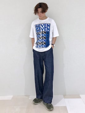 「SEVENDAYS=SUNDAY（セブンデイズサンデイ）のアイテム（トップス）」を使った、_kaitoさん（メンズ・168cm）の夏コーディネート