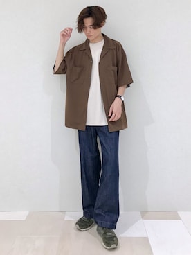 「とろみシャツ」｜_kaitoさん（メンズ・168cm）の夏コーディネート