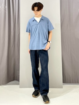 「スキッパーシャツ」｜_kaitoさん（メンズ・168cm）の夏コーディネート