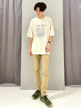 「SEVENDAYS=SUNDAY（セブンデイズサンデイ）のアイテム（トップス）」を使った、_kaitoさん（メンズ・168cm）の夏コーディネート