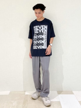 「SEVENDAYS=SUNDAY（セブンデイズサンデイ）のアイテム（トップス）」を使った、_kaitoさん（メンズ・168cm）の夏コーディネート