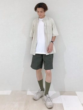 「カーキパンツ」｜_kaitoさん（メンズ・168cm・20代）の夏コーディネート
