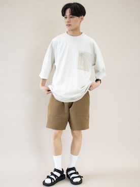「CRAFT STANDARD BOUTIQUE（クラフトスタンダードブティック）のアイテム（その他パンツ）」を使った、_kaitoさん（メンズ・168cm）の夏コーディネート