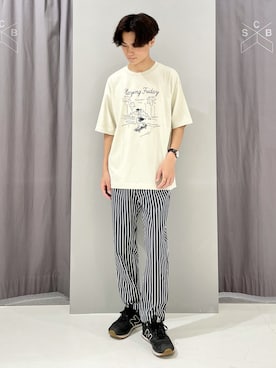 「SEVENDAYS=SUNDAY（セブンデイズサンデイ）のアイテム（トップス）」を使った、_kaitoさん（メンズ・168cm）の夏コーディネート