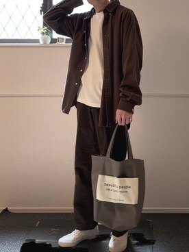 「THE SCOTCH HOUSE（スコッチハウス）のアイテム（パンツ）」を使った、komさん（メンズ・175cm）の秋コーディネート