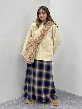 「アイテム（シャツワンピース）」を使った、Ayaさん（レディース・152cm・20代）の秋コーディネート