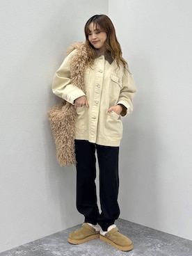 「アイテム（スリッポン）」を使った、Ayaさん（レディース・152cm・20代）の秋コーディネート