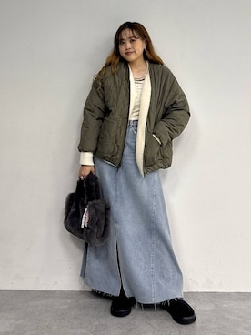 「アイテム（スリッポン）」を使った、Ayaさん（レディース・152cm・20代）の秋コーディネート