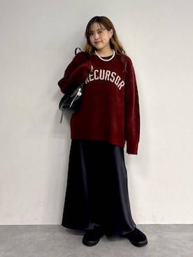 「アイテム（スリッポン）」を使った、Ayaさん（レディース・152cm・20代）の秋コーディネート