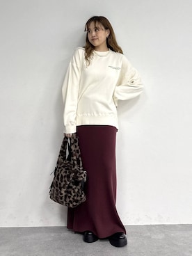「アイテム（スウェット）」を使った、Ayaさん（レディース・152cm・20代）の秋コーディネート