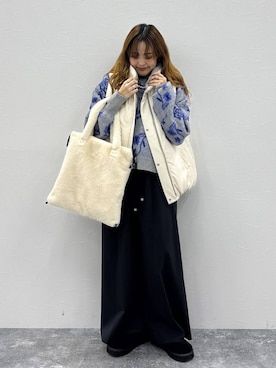 「アイテム（ベスト）」を使った、Ayaさん（レディース・152cm・20代）の秋コーディネート