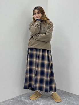 「アイテム（シャツワンピース）」を使った、Ayaさん（レディース・152cm・20代）の秋コーディネート