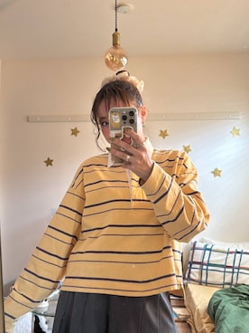 「アイテム（ポロシャツ）」を使った、Ayaさん（レディース・152cm・20代）の秋コーディネート
