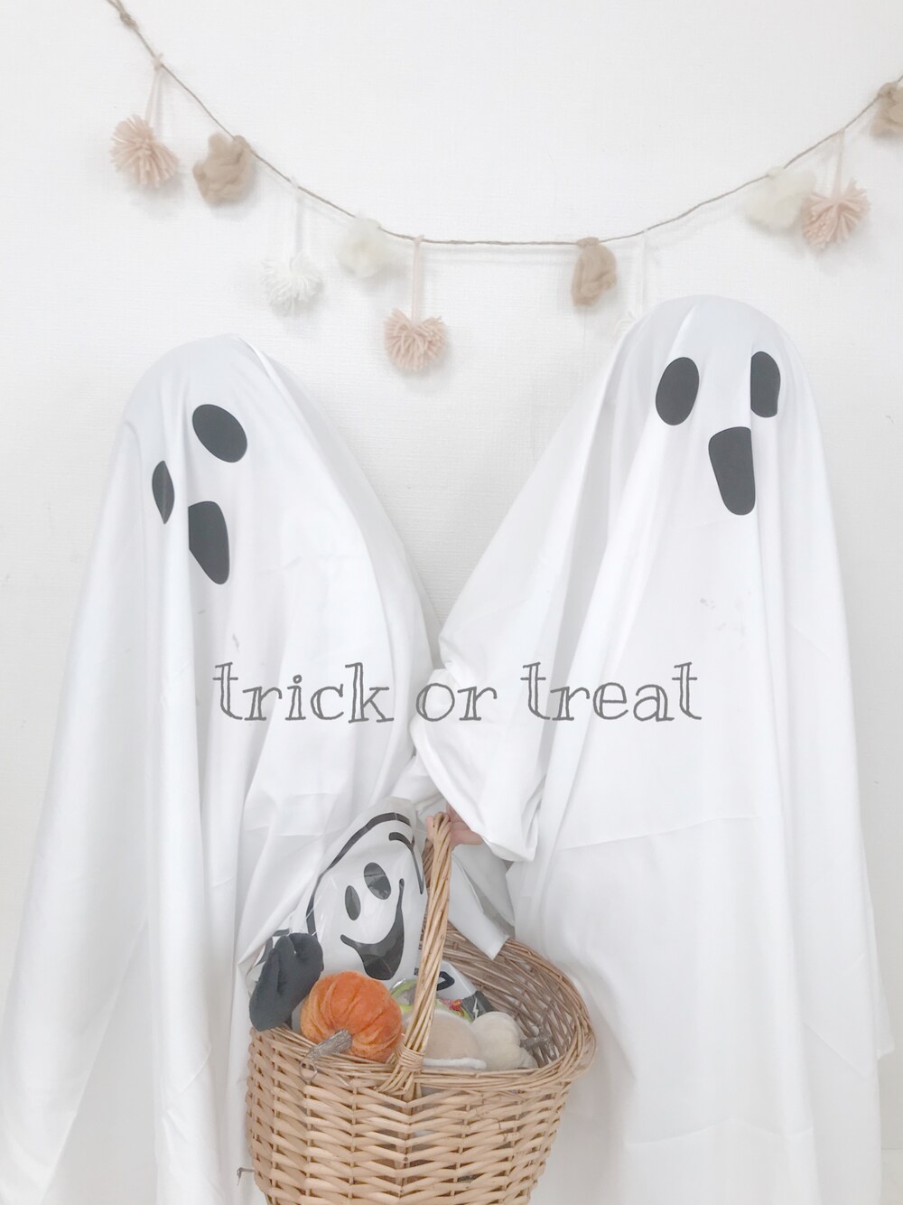 「wearhalloween2021、halloween、仮装、3coins、おばけ」｜「3coinsのアイテム（その他、ホワイト系）」を使った、ぽん‪‪☺︎‬さん（キッズ・100cm）の秋コーディネートの1枚目の写真
