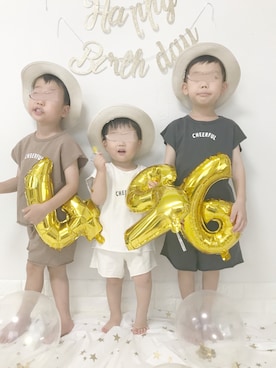 ぽん‪‪☺︎‬さん（キッズ・100cm）の秋コーディネート