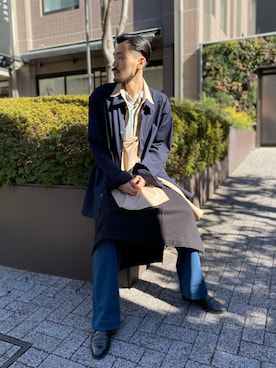 「DRIES VAN NOTEN（ドリスヴァンノッテン）のアイテム（トップス）」を使った、WARE-mo-KOU_aokiさん（メンズ・178cm）の冬コーディネート