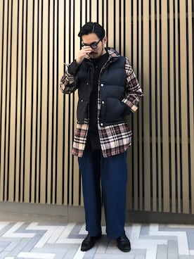 「ESSAY（エッセイ）のアイテム（トップス）」を使った、WARE-mo-KOU_aokiさん（メンズ・178cm）の冬コーディネート
