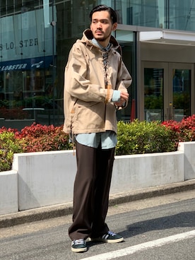 「DRIES VAN NOTEN（ドリスヴァンノッテン）のアイテム（トップス）」を使った、WARE-mo-KOU_aokiさん（メンズ・178cm）の春コーディネート