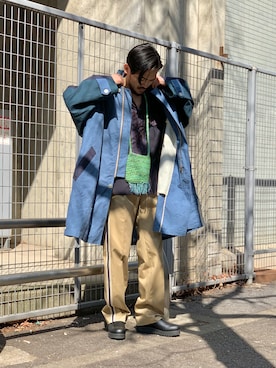 「NICHOLAS DALEY（ニコラスデイリー）のアイテム（ジャケット/アウター）」を使った、WARE-mo-KOU_aokiさん（メンズ・178cm）の春コーディネート