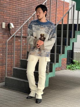 「SHINYAKOZUKA（シンヤコヅカ）のアイテム（トップス）」を使った、WARE-mo-KOU_aokiさん（メンズ・178cm）の夏コーディネート