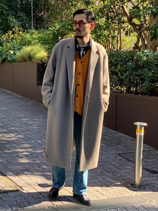 seeall minimal scarf coat シーオール　スカーフ付き SEEALL（シーオール）の「SEEALL(シーオール) MINIMAL SCARF